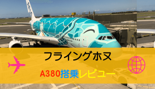 ANAハワイ往復A380フライングホヌのプレミアムエコノミー搭乗レビュー
